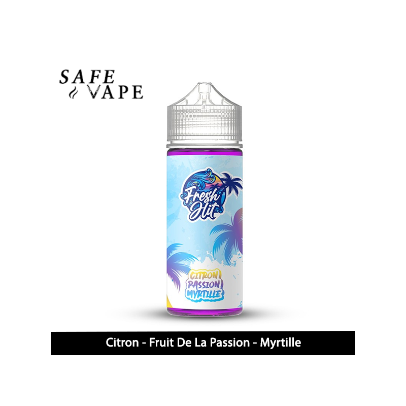 CITRON PASSION MYRTILLE 100ML - FRESH HIT - 0MG