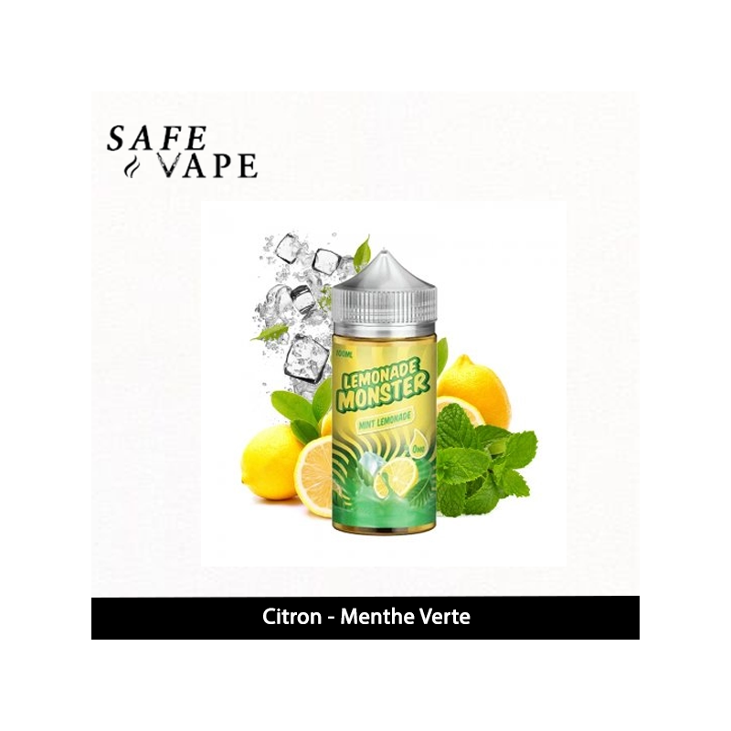 MINT LEMONADE 0MG 100ML - LEMONADE BY MONSTER VAPE LABS